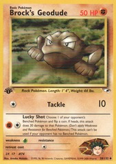 Brock's Geodude - 38/132 - Uncommon - 1st Edition